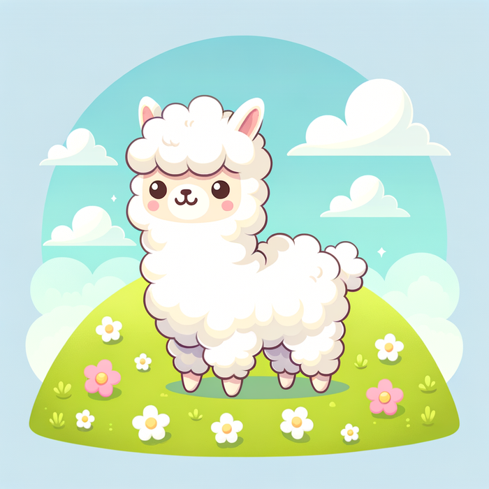 Fluffy Alpaca Paint By Color