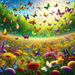 Charming Butterfly Meadow Diamonded Painting Kits