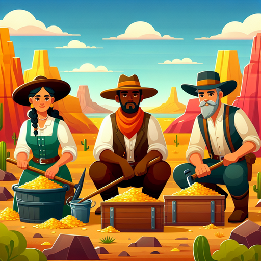 Wild West Gold Rush Painting Diamond Kit