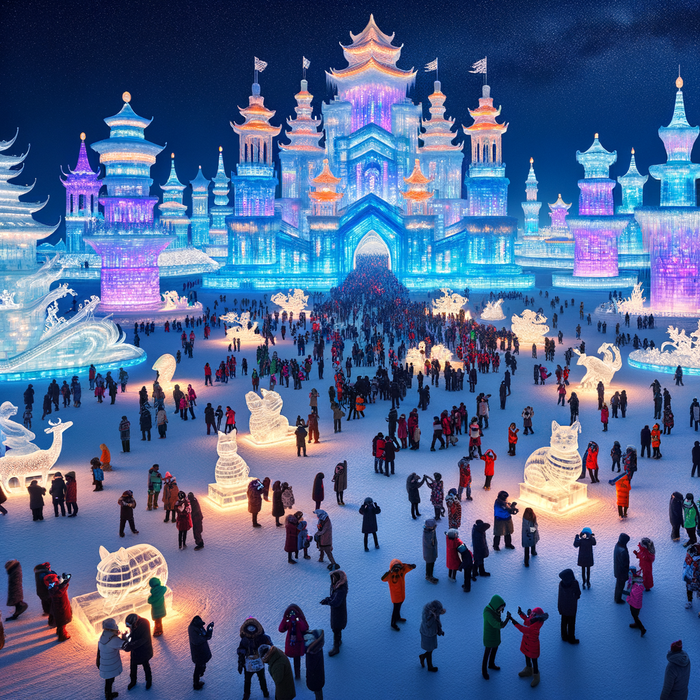 Harbin International Ice And Snow Festival DIY Paint By Diamonds