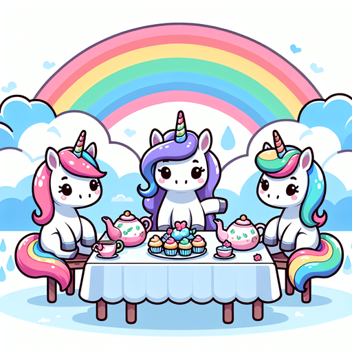 Magical Unicorn Tea Party Diamonded Painting Kits