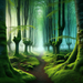 Forest's Mystical Pathway Paint By Diamonds