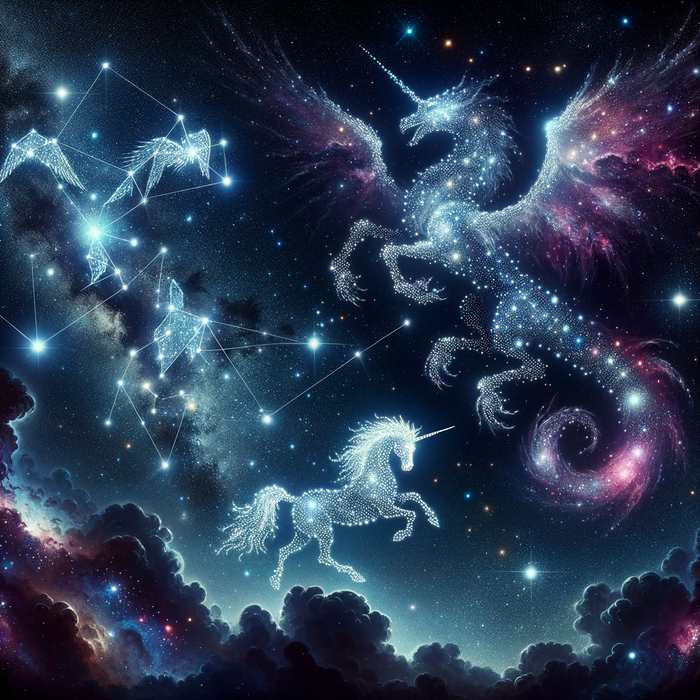 Stellar Constellations and Mythical Creatures 5D DIY Paint By Diamond Kit