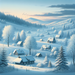 Charming Snowfall Painting Diamond Kit