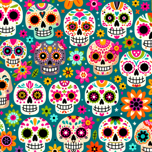 Sweet Sugar Skulls Diamonded Painting Kits
