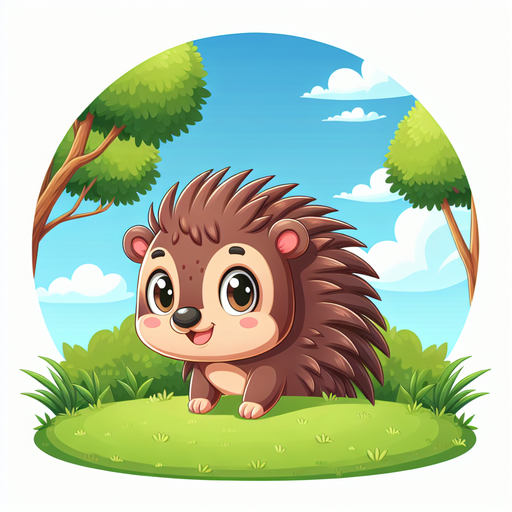 Playful Porcupine Paint By Diamond