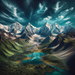 Mountain Vista Serenity Painting By Diamonds Kit