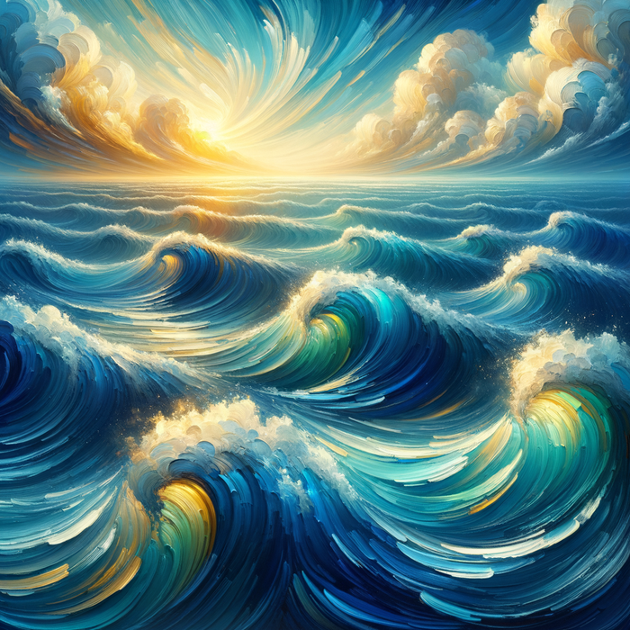 Ocean Waves Serenity Paint By Diamonds Art