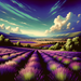 Lavender Fields Paint By Diamonds Art