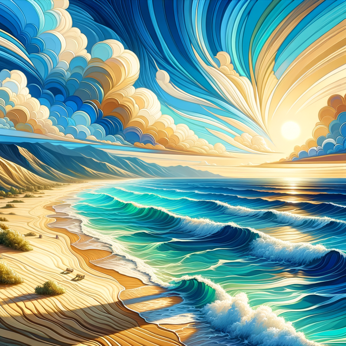 Ocean Breeze Landscape Paint By Diamonds Art