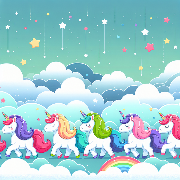 Dreamland Unicorn Parade Painting Diamond Kit