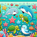 Joyous Sea Creatures Paint By Diamond