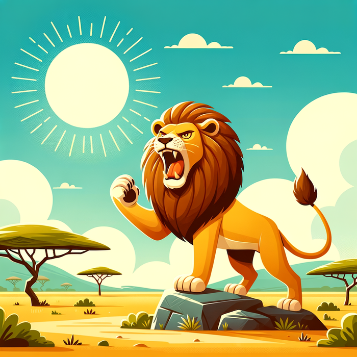 Roaring Lion Safari Paint By Diamond