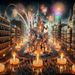 Fallas De Valencia - Spain Painting By Diamonds Kit