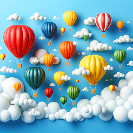 Whimsical Hot Air Balloon Ride Diamonded Painting Kits