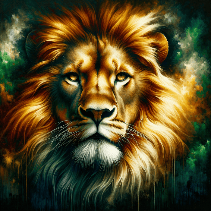 Majestic Lion's Gaze Paint By Diamonds