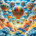 Adventurous Hot Air Balloons DIY Paint By Diamonds