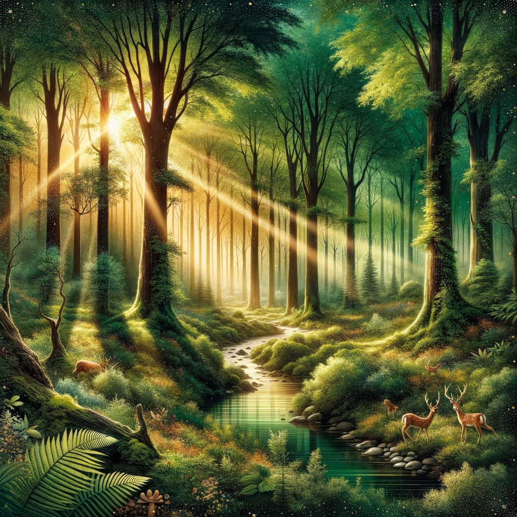 Mystical Forest Landscape 5D DIY Paint By Diamond Kit