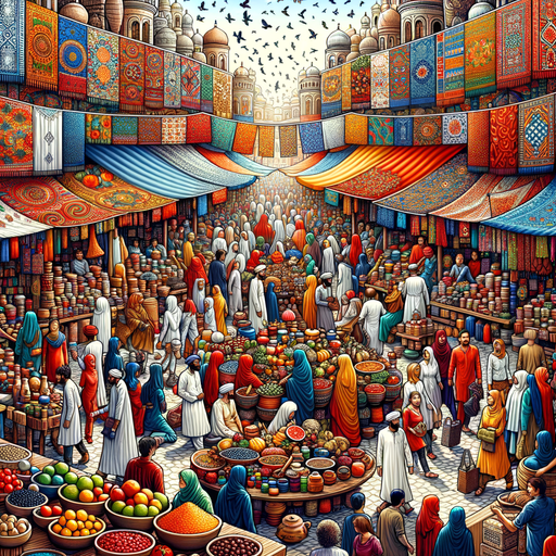 Lively Market Day Paint By Color