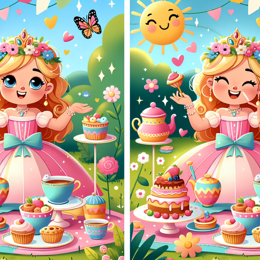 Charming Princess Tea Party Painting Diamond Kit