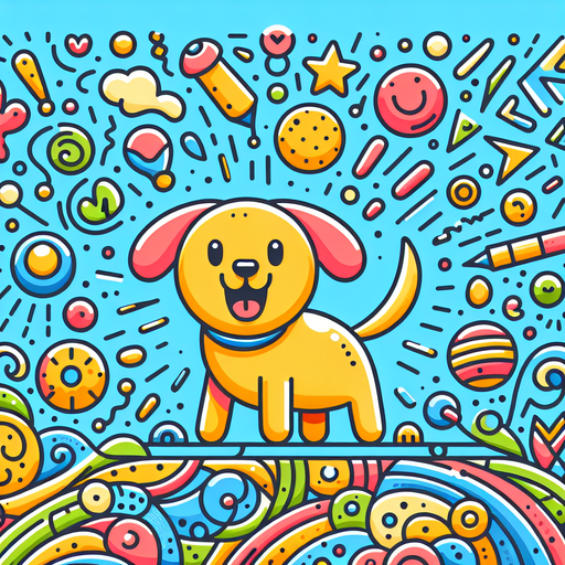Daring Doodle Dog Diamonded Painting Kits