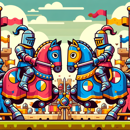 Dashing Knights Tournament Paint By Color