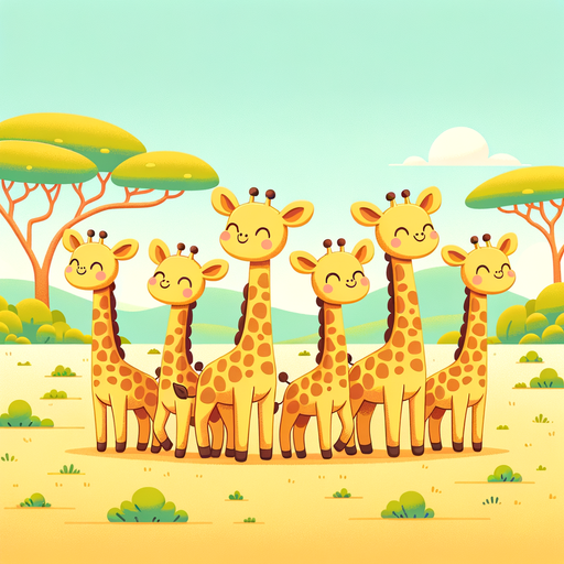 Giggling Giraffe Squad Paint By Diamonds Kits