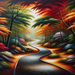 Tranquil Autumn Path Diamond Painting