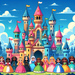 Royal Fairy Tale Castle Paint By Color