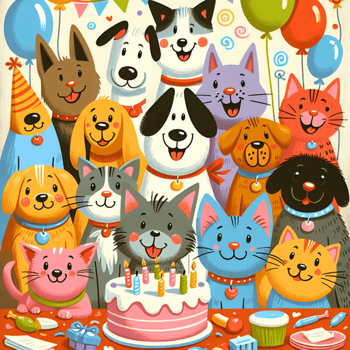 Pet Party Painting By Diamonds Kit