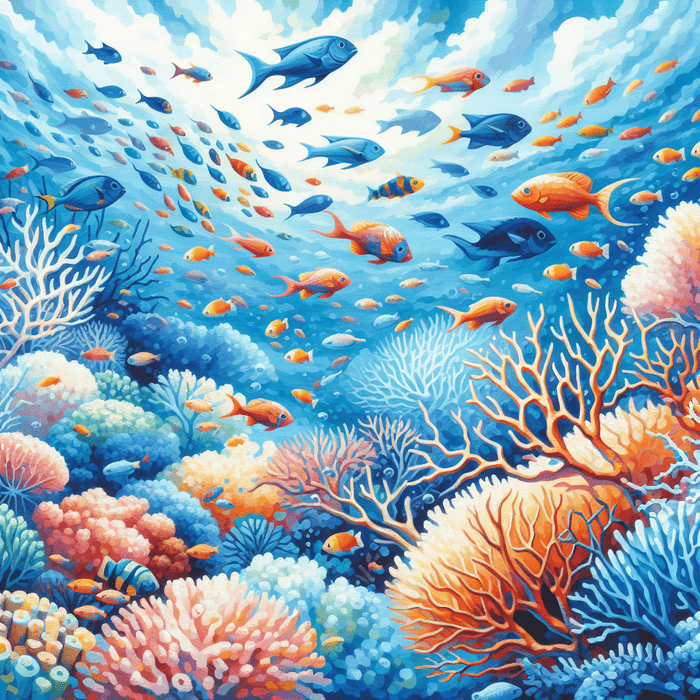 Underwater Fish Fantasia Paint By Diamonds