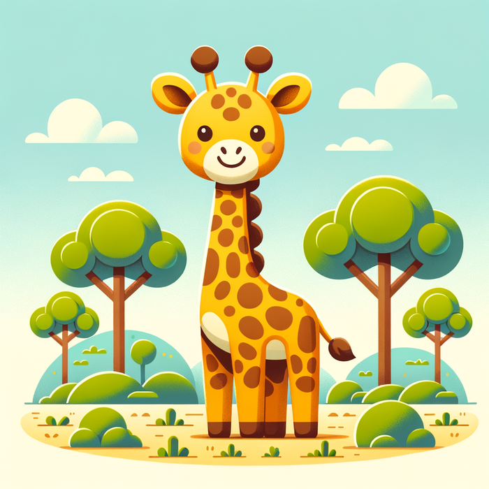 Charming Giraffe Painting By Diamonds Kit