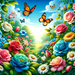 Enchanting Garden Paint By Diamonds