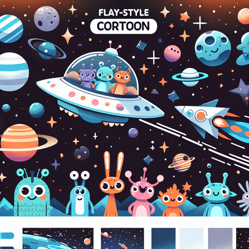 Intergalactic Animal Friends Painting By Diamonds Kit