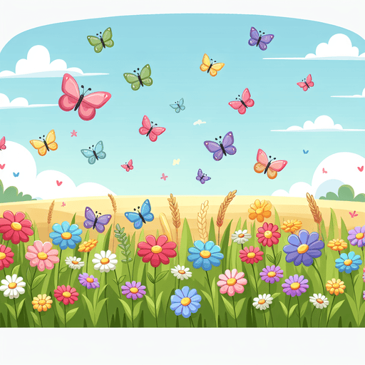 Dreamy Butterfly Fields Painting By Diamonds Kit