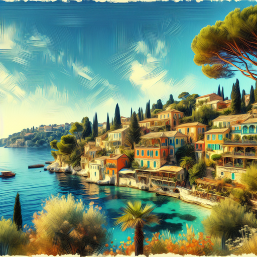 Sunny Mediterranean Scene Painting Diamond Kit