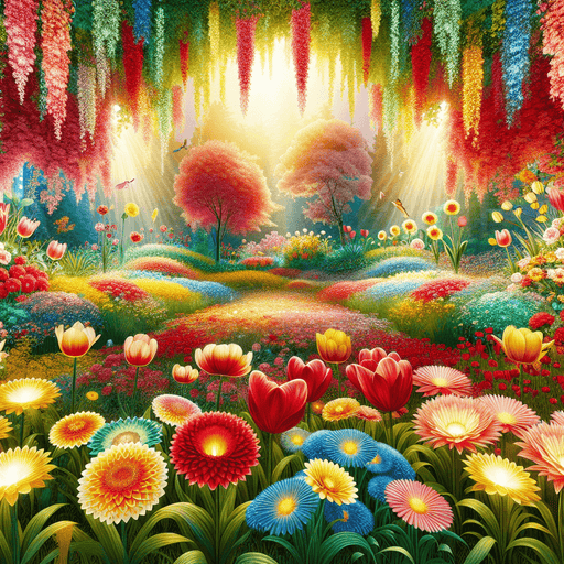 Blooming Garden Paint By Diamonds Kits
