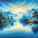 Serene Lake Retreat Paint By Diamonds Art