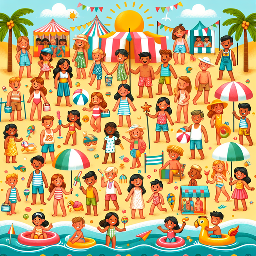 Tropical Beach Carnival Paint By Diamond