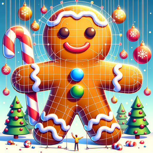 Gigantic Gingerbread Man Painting Diamond Kit