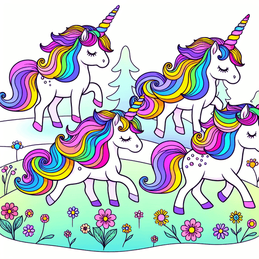 Magical Unicorn Parade Paint By Diamonds Art