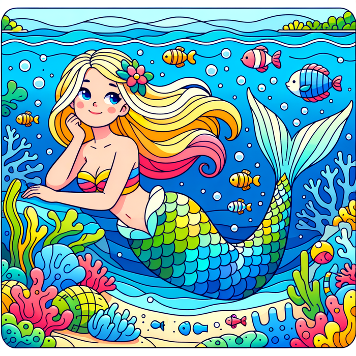 Magical Mermaid Lagoon Painting Diamond Kit