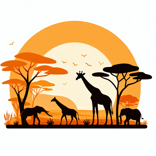 Safari Sunset Adventure Paint By Color