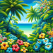 Lush Tropical Escape Paint By Color