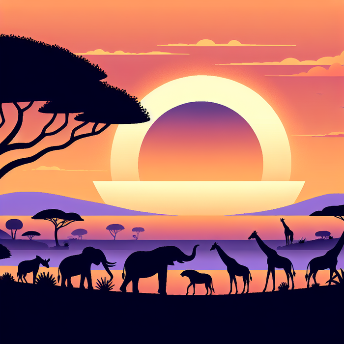 Safari Sunsets Paint By Diamond