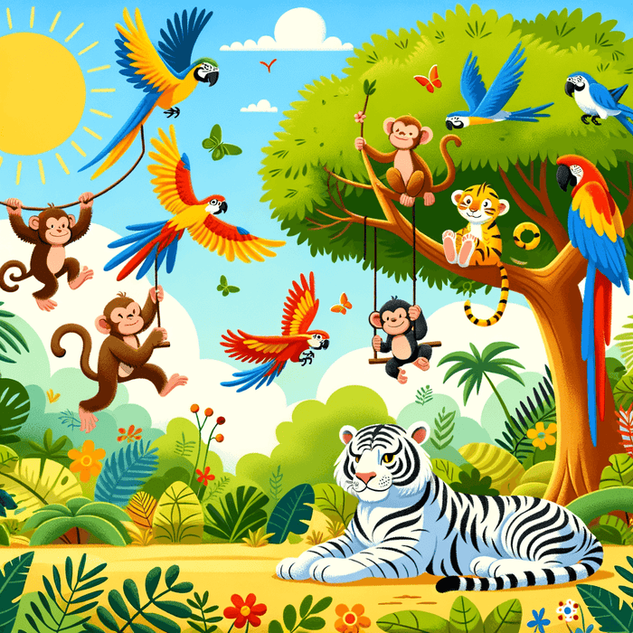 Exciting Jungle Safari Painting Diamond Kit