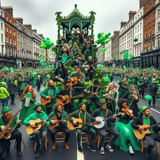 St. Patrick’s Day Parade - Dublin Painting By Diamonds Kit