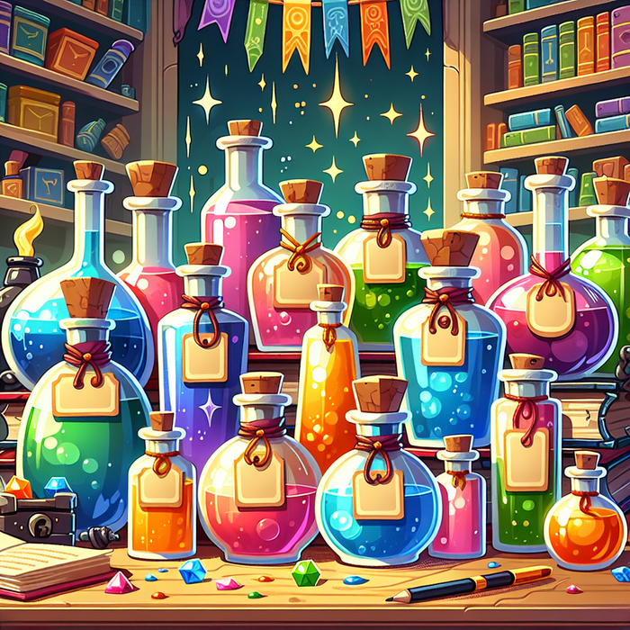 Colorful Magic Potion Painting Diamond Kit