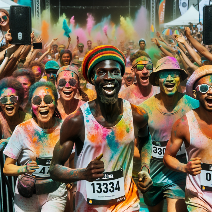 The Color Run - USA Paint By Diamonds Kits