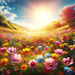 Sunny Flower Meadow Diamonded Painting Kits